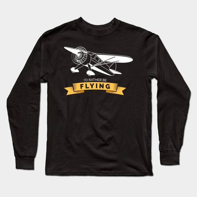 airplane pilot shirt gift Long Sleeve T-Shirt by woormle